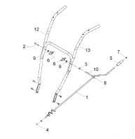 KÄRCHER Professional Ersatzteile Schneefraesen STH 5.56 W  Schubbuegel Kurbel 1.335-101.0