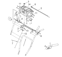 KÄRCHER Professional Ersatzteile Schneefraesen STH 8.66 W  Schubbuegel Griff 1.335-201.0