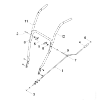 KÄRCHER Professional Ersatzteile Schneefraesen STH 8.66 W  Schubbuegel Kurbel 1.335-201.0
