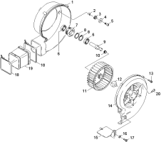 KÄRCHER Professional Ersatzteile Hochdruckreiniger Heisswasser HDS 13/24 Pe Cage 1.811-201.0 Geblaese