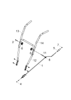 KÄRCHER Professional Ersatzteile Schneefraesen STH 8.66 W  Schubbuegel Kurbel 1.335-201.0