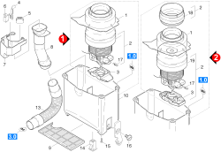 KÄRCHER Professional Ersatzteile Sauger CW 100  Grobschmutzwalze 1.057-141.0 Motor