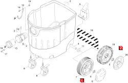 KÄRCHER Professional Ersatzteile Sauger NT 45/1 Tact Te M EU 1.145-807.0 Behaelter Einzelteile