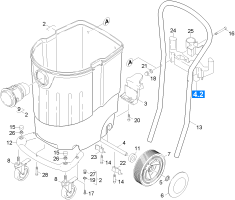 KÄRCHER Professional Ersatzteile Sauger ISS 55-S automatic 1.146-805.0 Behaelter Einzelteile