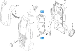 KÄRCHER Ersatzteile Hochdruckreiniger K 2.980 M Plus T80 RR *EU 1.672-470.0-A Gehaeuse
