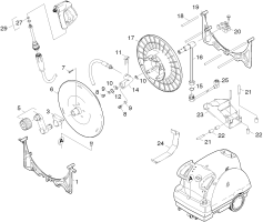KÄRCHER Professional Ersatzteile Hochdruckreiniger Heisswasser ABS Schlauchtrommel HDS-C 2.641-505.0 ABS Schlauchtrommel