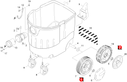 KÄRCHER Professional Ersatzteile Sauger NT 45/1 Tact Te H  EU 1.145-808.0 Behaelter Einzelteile