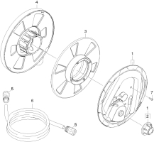 KÄRCHER Ersatzteile Hochdruckreiniger K 7.75 M-pl-WB-T 200 *EU 1.275-570.0-A Schlauchtrommel