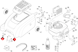KÄRCHER Professional Ersatzteile Kehrmaschinen KM 75/40 W P Edition 0 Motor