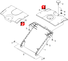 KÄRCHER Professional Ersatzteile Kehrmaschinen KM 75/40 W P 0 Bedieneinheit Benzin