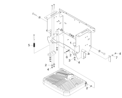 KÄRCHER Professional Ersatzteile Bodenreiniger BDP 50/2000 RS Bp Pack 1.002-013.0 Pedal Befestigung