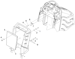 KÄRCHER Professional Ersatzteile Bodenreiniger BDP 50/2000 RS Bp Pack 1.002-013.0 Abdeckung hinten