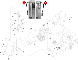 KÄRCHER Professional Ersatzteile Bodenreiniger B 95 RS BP Pack 1.006-121.0 Saugbalkenanhebung Automatik BR-BD