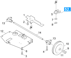 KÄRCHER Professional Ersatzteile Bodenreiniger BR 530 XL Ep 1.127-422.0 Fahrgestell