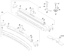 KÄRCHER Professional Ersatzteile Bodenreiniger BD 530 Ep 1.127-342.0 Saugbalken