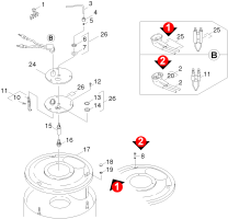 KÄRCHER Professional Ersatzteile Hochdruckreiniger Heisswasser HDS 1195 SX  EU-I 1.028-351.0 Brennerdeckel