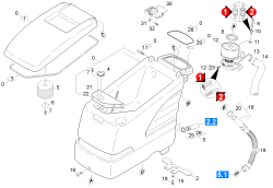 KÄRCHER Professional Ersatzteile Bodenreiniger BD 530 Ep 1.127-342.0 Haube und Motor