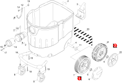 KÄRCHER Professional Ersatzteile Sauger NT 45/1 Tact Te H  EU 1.145-808.0 Behaelter Einzelteile