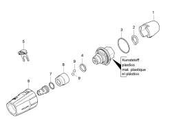 KÄRCHER Ersatzteile Hochdruckreiniger Xpert HD 7170 X 1.214-125.0-B Dreifachduese Kunststoff