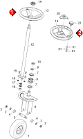 KÄRCHER Professional Ersatzteile Kehrmaschinen KM 90/60 R P  Lenkung 1.047-207.0