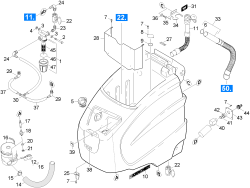 KÄRCHER Professional Ersatzteile Bodenreiniger BD 65/80 W Bp Pack DOSE EU 1.259-127.0 Wassertank