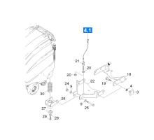 KÄRCHER Professional Ersatzteile Bodenreiniger BD 65/80 W Bp Pack DOSE EU 1.259-127.0 Halterung Saugbalken