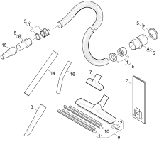 KÄRCHER Professional Ersatzteile Sauger Baier BSS 506 EU 1.184-842.0 Zubehoer