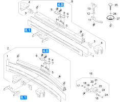 KÄRCHER Professional Ersatzteile Bodenreiniger BR 550 XL PACKAGE 1.067-804.0 Saugbalken