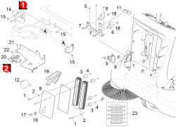 KÄRCHER Professional Ersatzteile Kehrmaschinen KM 90/60 R Bp Elektronik Batterie 1.047-205.0