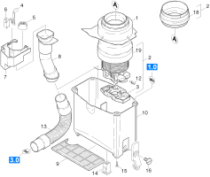 KÄRCHER Professional Ersatzteile Sauger CW 100 TORNADO 1.057-108.0 Motor