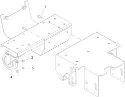 KÄRCHER Professional Ersatzteile Bodenreiniger BRC 50/70 W Bp Pack 1.008-652.0 Rahmen Unterteil