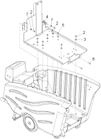 KÄRCHER Professional Ersatzteile Bodenreiniger BRC 50/70 W Bp Pack 1.008-652.0 Rahmen Oberteil
