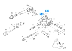 KÄRCHER Ersatzteile Hochdruckreiniger Xpert HD 7170 X 1.214-125.0-A Zylinderkopf