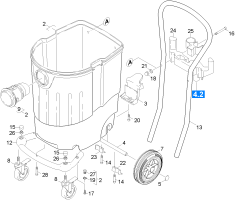 KÄRCHER Professional Ersatzteile Sauger ISS 55 automatic 1.146-809.0 Behaelter Einzelteile