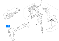 KÄRCHER Professional Ersatzteile Hochdruckreiniger Heisswasser HDS 7/12-4MX EU 1.077-451.0 Handspritzpistole