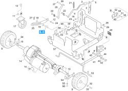 KÄRCHER Professional Ersatzteile Bodenreiniger BD 65/80 W Bp Pack DOSE EU 1.259-127.0 Fahrwerk