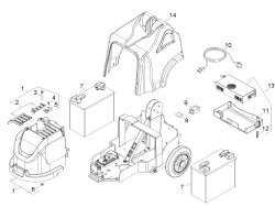 KÄRCHER Professional Ersatzteile Bodenreiniger BDP 43/1500 C Bp Pack 1.291-212.0 Gehaeuse