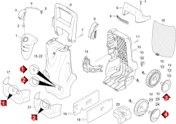 KÄRCHER Ersatzteile Hochdruckreiniger K 4.00 ECO SILENT *EU 1.636-830.0-A Gehaeuse