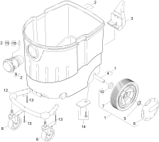 KÄRCHER Professional Ersatzteile Sauger D27904 1.379-298.0 Behaelter Einzelteile
