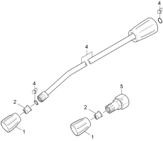KÄRCHER Professional Ersatzteile Hochdruckreiniger Kaltwasser HD 605  EU 1.118-850.0 Strahlrohr