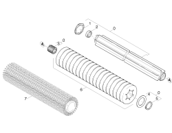 KÄRCHER Professional Ersatzteile Bodenreiniger B 95 RS BP Pack 1.006-121.0 Walze Pad BR