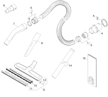 KÄRCHER Professional Ersatzteile Sauger NT 35/1 Tact    EU 1.184-825.0 Zubehoer