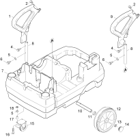 KÄRCHER Professional Ersatzteile Hochdruckreiniger Heisswasser HDS 2.3/12C Ed 1.170-606.0 Rahmen