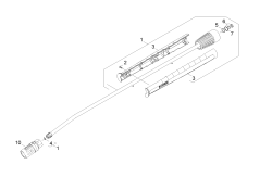 KÄRCHER Professional Ersatzteile Hochdruckreiniger Heisswasser HDS 2.3/12C Ed 1.170-606.0 Strahlrohr