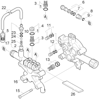 KÄRCHER Professional Ersatzteile Hochdruckreiniger Kaltwasser HD 605 PLUS     EU 1.118-842.0 Zylinderkopf