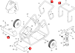 KÄRCHER Professional Ersatzteile Hochdruckreiniger Kaltwasser HD 25/15-4 CAGE PLUSEU-I 1.367-121.0 Rahmen