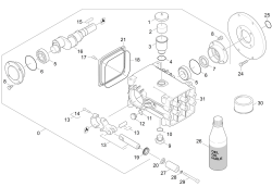 KÄRCHER Professional Ersatzteile Hochdruckreiniger Kaltwasser HD 25/15-4 CAGE PLUSEU-I 1.367-121.0 Kolben
