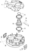 KÄRCHER Professional Ersatzteile Sauger NT 70/1 EU 1.667-203.0 Saugturbine