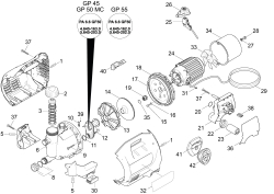 KÄRCHER Ersatzteile Pumpe GP 45 *EU-I 1.645-201.0 Einzelteile