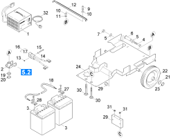 KÄRCHER Professional Ersatzteile Bodenreiniger BD 530 Bp Pack 1.127-352.0 Fahrgestell